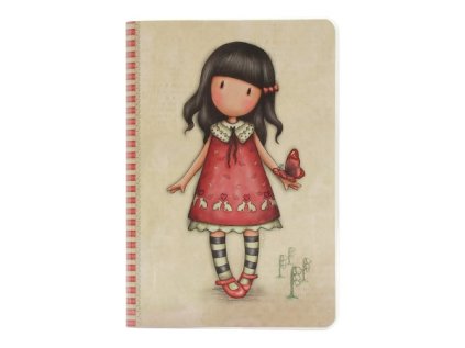 Zápisník A5 linka + čtvereček Santoro - Time to Fly