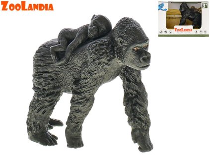 Zoolandia gorila samec/samice s mládětem 8,5-10,5cm
