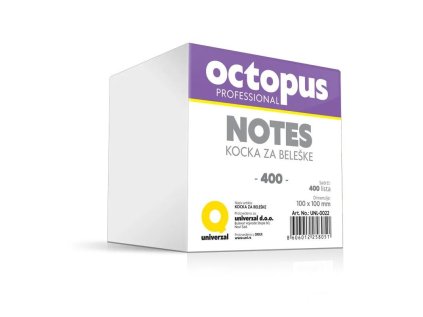 Poznámkový papír Memo Cube 400 listů 10x10, bílý