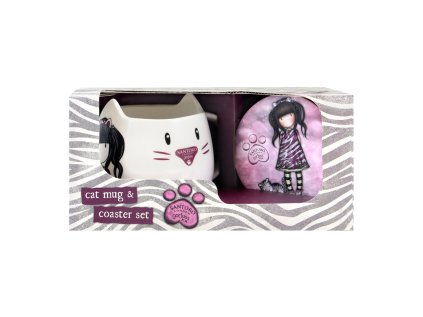 Sada hrnek a tácek Santoro London - Ruby Wild, 21 x 10 x 11,5 cm