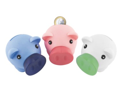 Kasička prasátko STYLEX, PP materiál, rozměry 10 x 8 x 7,5cm