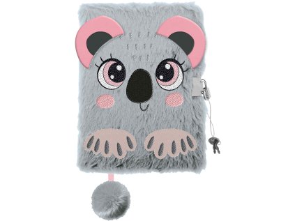 Památník/zápisník s visacím zámkem A5/96 listů SWEET KOALA, linkovaný