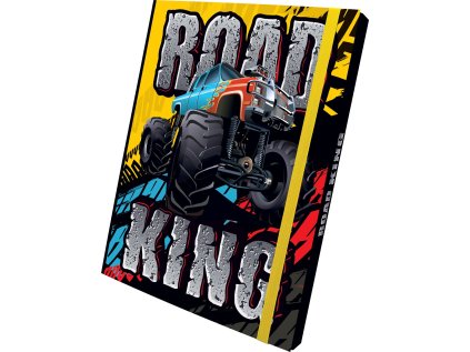Box na sešity s gumou ROAD KONG 3D design A4 (315x240mm) 130gr/m2