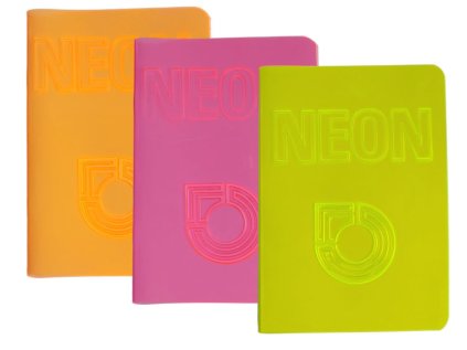 Sešit NEON A4/40 listů SC linkovaný, mix 3 barev