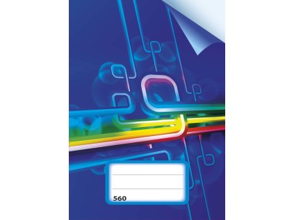sešit 560, A5, 60 listů, bez linek, modrý