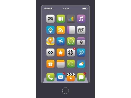 DETEXPOL Dětský ručník Telefon Grey Bavlna - Froté, 50/30 cm