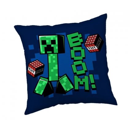 JERRY FABRICS Polštářek Minecraft Jolly Boom Polyester, 40/40 cm