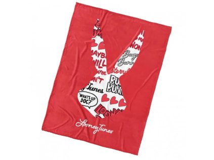 41373 mikroplysova deka bugs bunny red art 150x200