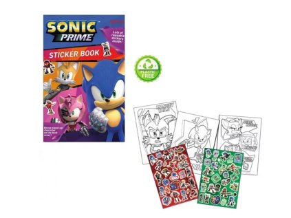 Sada omalovánek Sonic omalovánky + samolepky