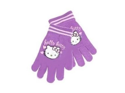 RUKAVICE HELLO KITTY nh 4040 fialové (Velikost uni)