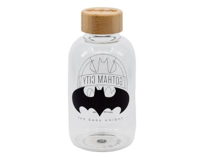 SKLENĚNÁ LÁHEV NA PITÍ BATMAN (Velikost uni)