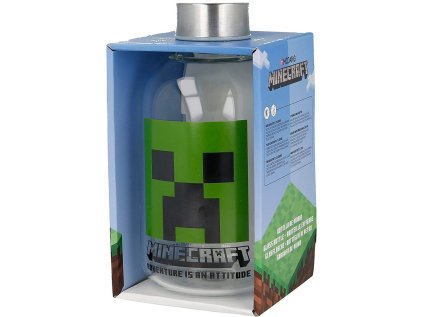 SKLENĚNÁ LÁHEV NA PITÍ MINECRAFT (Velikost uni)