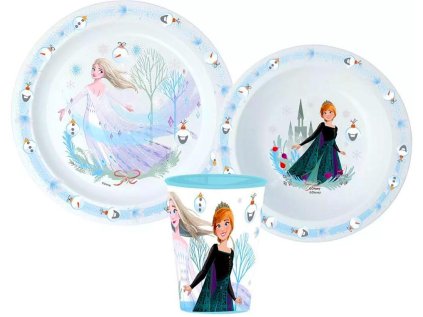 3 - DÍLNÝ PLASTOVÝ SET FROZEN VÁNOCE (Velikost uni)