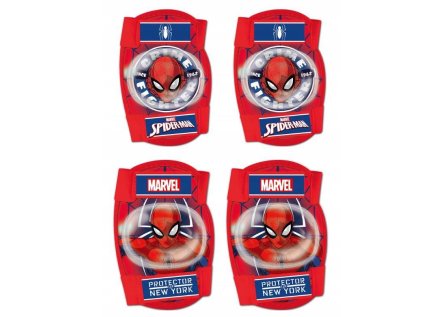 SADA 4 KS CHRÁNIČE KOLEN A LOKTŮ SPIDERMAN (Velikost uni)