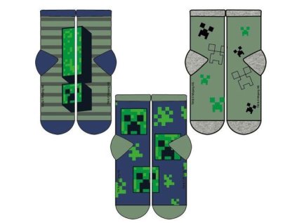 SADA 3 KS PONOŽKY MINECRAFT (Velikost 27-30)