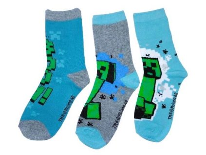 SADA 3 KS PONOŽKY MINECRAFT (Velikost 27-30)