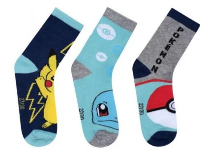 SADA 3 KS PONOŽKY POKÉMON