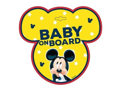 20905 41548 cedulka s prisavkou dite v aute disney mickey mouse