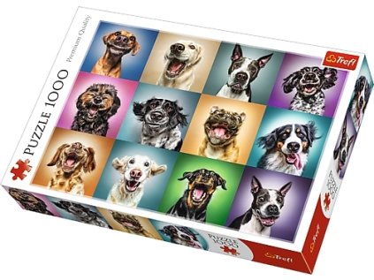 21250 42412 puzzle vesele psi portrety 1000 dilku