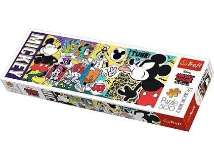 25888 55798 panoramaticke puzzle legendarni mickey mouse 500 dilku