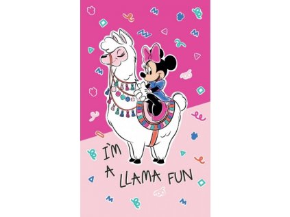 26067 56471 detsky rucnik minnie mouse a lama