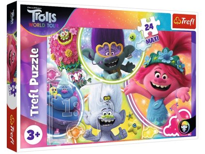 27792 61051 puzzle maxi hudebni svet trollu 24 dilku