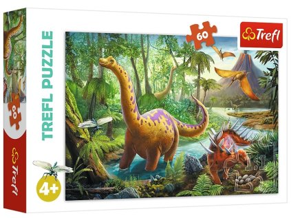 29575 65500 puzzle dinosauri na cestach 60 dilku