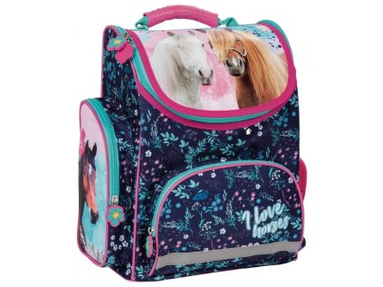 32092 73323 skolni ergonomicky batoh aktovka kone i love horses