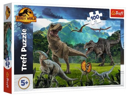 32552 74521 puzzle dinosauri jursky park 100 dilku