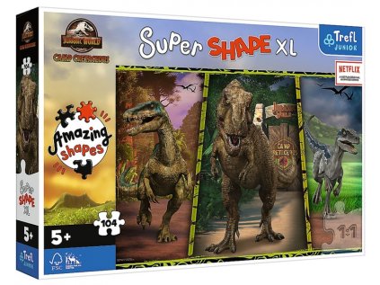 vyr 2448 32568 74566 puzzle super shape xl dinosauri jursky svet 104 dilku