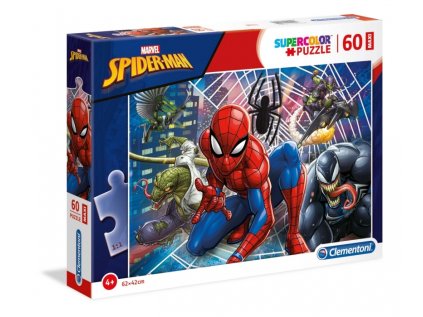 vyr 2495 32621 74686 clementoni maxi puzzle super color spiderman 60dilku