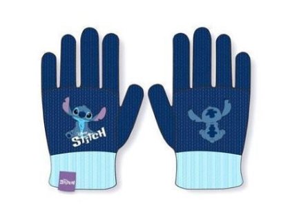 DĚTSKÉ RUKAVICE UNISEX DISNEY STITCH tmavě modré (Velikost uni)