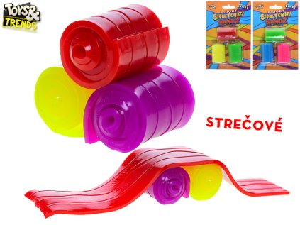 Toys&Trends fidget strečový lepivý pásek 24x4cm 3barvy 3ks na kartě