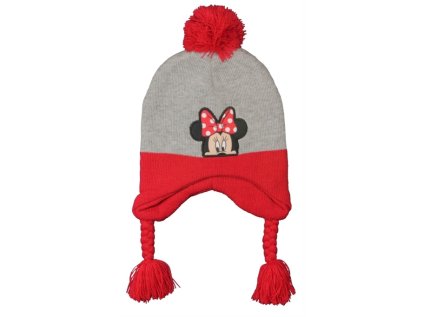 DÍVČÍ ZIMNÍ ČEPICE DISNEY MINNIE MOUSE šedá (Velikost 52)