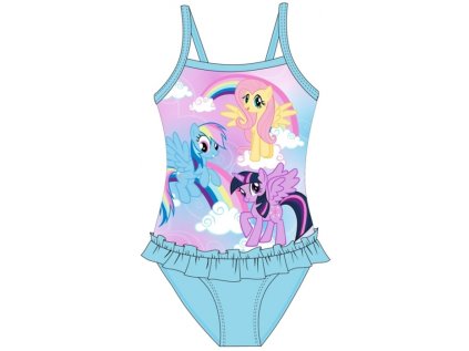 DÍVČÍ PLAVKY VCELKU MY LITTLE PONY modré (Velikost 98/104)
