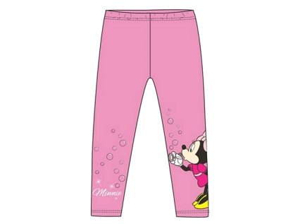DÍVČÍ LEGÍNY MINNIE MOUSE světle růžové (Velikost 98/104)