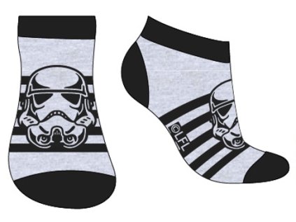 CHLAPECKÉ KOTNÍČKOVÉ PONOŽKY STAR WARS šedé (Velikost 23/26)