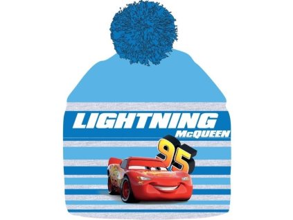 CHLAPECKÁ ZIMNÍ ČEPICE DISNEY CARS modrá (Velikost 52)