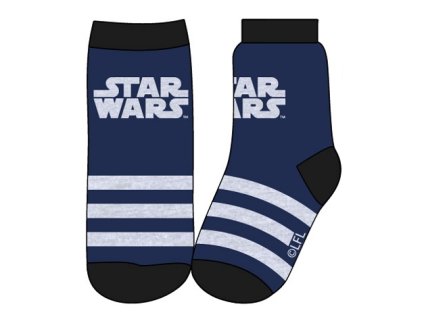 CHLAPECKÉ PONOŽKY STAR WARS modré (Velikost 23/26)