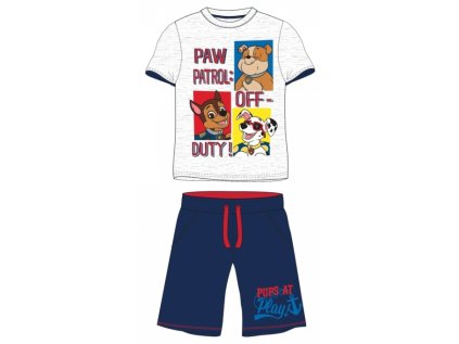 CHLAPECKÉ LETNÍ PYŽAMO PAW PATROL šedé (Velikost 98)