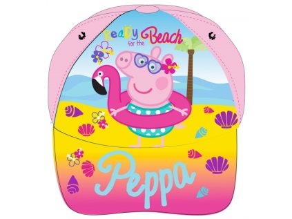 DÍVČÍ KŠILTOVKA PEPPA PIG světle růžová (Velikost 52)