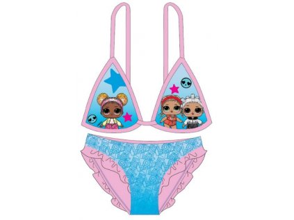 DÍVČÍ PLAVKY BIKINY LOL SURPRISE světle růžové (Velikost 98)