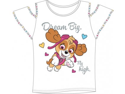 DÍVČÍ TRIČKO PAW PATROL SKYE DREAM BIG (Velikost 98)