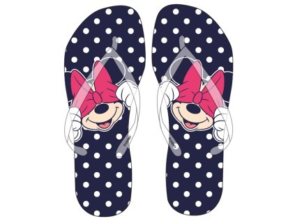 DÍVČÍ LETNÍ PANTOFLE - ŽABKY MINNIE MOUSE (Velikost 26/27)