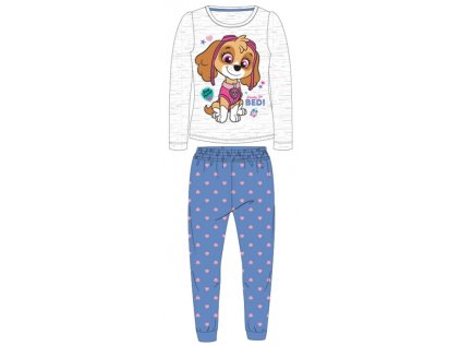 DÍVČÍ PYŽAMO PAW PATROL SKYE modré
