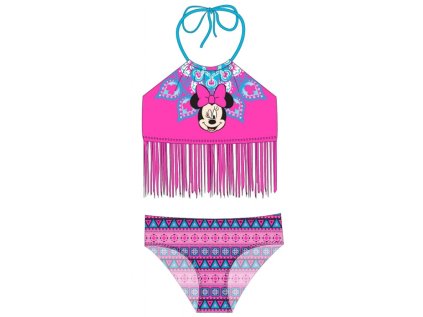 DÍVČÍ DVOJDÍLNÉ PLAVKY MINNIE MOUSE (Velikost 104/110)