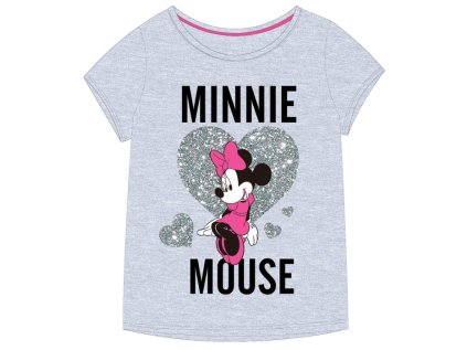DÍVČÍ TRIČKO MINNIE MOUSE šedé (Velikost 104)