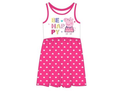 DÍVČÍ ŠATY PRASÁTKO PEPPA PIG růžové (Velikost 92)