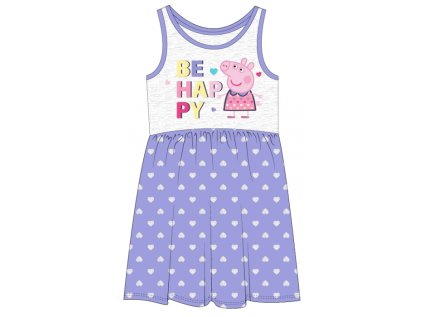 DÍVČÍ ŠATY PRASÁTKO PEPPA PIG fialové (Velikost 92)