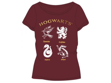 DÍVČÍ TRIČKO HARRY POTTER vínové (Velikost 164)